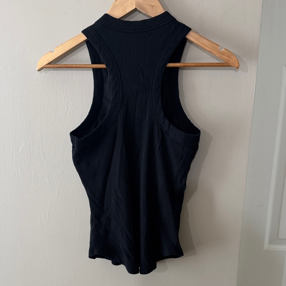 Fabletics Black Ribbed Tank Top - Picture 3 of 3